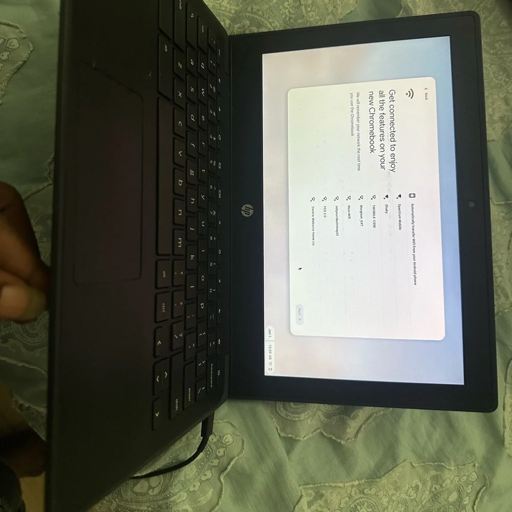 HP Sleek Black Laptop